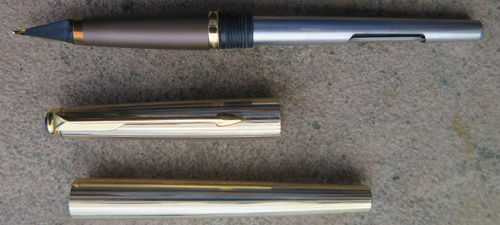 GOLD PLATED PARKER 50. Broad sherical nib